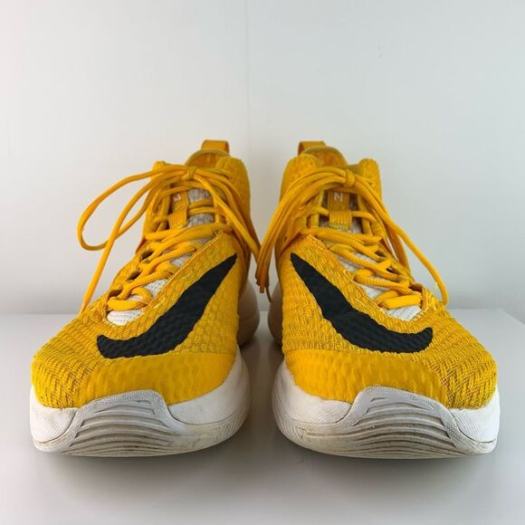 Nike men’s Yellow Zoom Rize TB 'University Gold' hi top basketball shoes size 14 - Picture 5 of 12